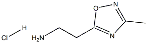 2-(3-甲基-[1,2,4]恶二氮唑-5-基)-乙胺盐酸盐 结构式