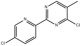 4,5'-Dichloro-5-methyl-2-(2'-pyridyl)pyrimidine 结构式