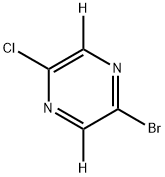 5-Chloro-2-bromopyrazine-d2 结构式