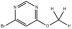 4-Bromo-6-(methoxy-d3)-pyrimidine 结构式