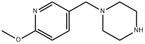 1-((6-methoxypyridin-3-yl)methyl)piperazine 结构式