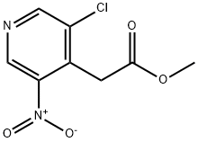 methyl (3-chloro-5-nitropyridin-4-yl)acetate 结构式