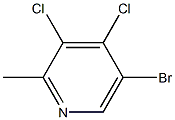 5-溴-3,4-二氯-2-甲基吡啶 结构式