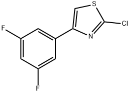 2-Chloro-4-(3,5-difluorophenyl)thiazole 结构式