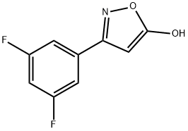3-(3,5-二氟苯基)-5-羟基异噁唑 结构式