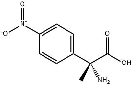 (R)-2-amino-2-(4-nitrophenyl)propanoic acid 结构式