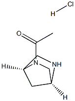 1-((1S,4S)-2,5-diazabicyclo[2.2.1]heptan-2-yl)ethan-1-one hydrochloride 结构式