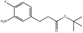 tert-Butyl 3-(3-amino-4-fluorophenyl)propanoate 结构式