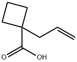 1-(prop-2-en-1-yl)cyclobutane-1-carboxylic acid 结构式