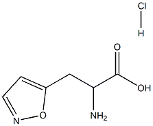 2-amino-3-(1,2-oxazol-5-yl)propanoic acid hydrochloride 结构式