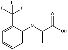 2-[2-(三氟甲基)苯氧基]丙酸 结构式