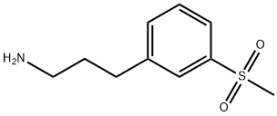 3-(3-(甲基磺酰基)苯基)丙-1-胺 结构式