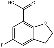 5-氟-2,3-二氢苯并呋喃-7-羧酸 结构式