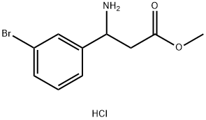 methyl 3-amino-3-(3-bromophenyl)propanoate hydrochloride 结构式