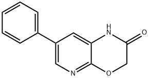 7-PHENYL-1H-PYRIDO[2,3-B][1,4]OXAZIN-2(3H)-ONE 结构式