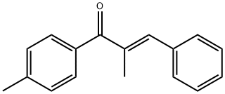 (E)-2-methyl-3-phenyl-1-(p-tolyl)prop-2-en-1-one 结构式