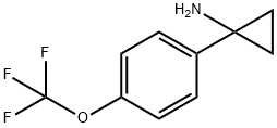 1-[4-(三氟甲氧基)苯基]环丙胺 结构式