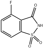 4-fluoro-2,3-dihydro-1,2-benzothiazole-1,1,3-trione 结构式