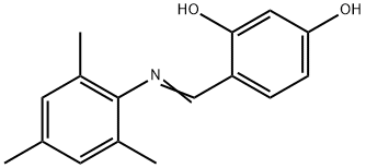 4-[(mesitylimino)methyl]-1,3-benzenediol 结构式