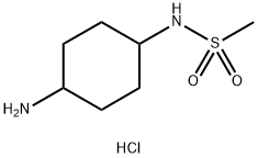 N-(4-氨基环己基)甲磺酰胺盐酸 结构式