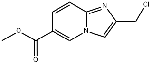 2-(氯甲基)咪唑并[1,2-A]吡啶-6-羧酸甲酯 结构式