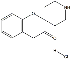 SPIRO[CHROMAN-2,4'-PIPERIDIN]-3-ONE HYDROCHLORIDE 结构式