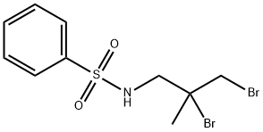 N-(2,3-二溴-2甲基丙基)苯磺酰胺 结构式