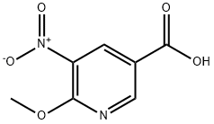 6-甲氧基-5-硝基-3-吡啶羧酸 结构式