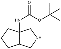 (八氢环戊并[1,2-C]吡咯-3A-基氨基)甲烷酸-2-甲基丙-2-基酯 结构式