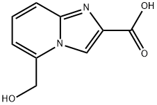 5-(hydroxymethyl)imidazo[1,2-a]pyridine-2-carboxylic acid 结构式