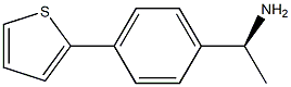 (S)-1-(4-(噻吩-2-基)苯基)乙-1-胺 结构式