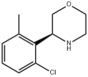 (3S)-3-(6-CHLORO-2-METHYLPHENYL)MORPHOLINE 结构式