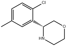 (3R)-3-(2-CHLORO-5-METHYLPHENYL)MORPHOLINE 结构式