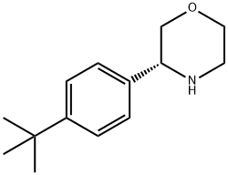 (3R)-3-[4-(TERT-BUTYL)PHENYL]MORPHOLINE 结构式