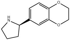 (2R)-2-(2,3-dihydro-1,4-benzodioxin-6-yl)pyrrolidine 结构式