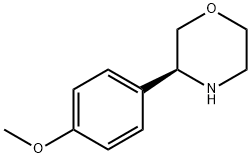 (S)-3-(4-甲氧基苯基)吗啉 结构式
