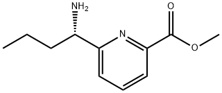 METHYL 6-((1S)-1-AMINOBUTYL)PYRIDINE-2-CARBOXYLATE 结构式