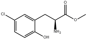 METHYL (2S)-2-AMINO-3-(5-CHLORO-2-HYDROXYPHENYL)PROPANOATE 结构式