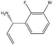 (1S)-1-(3-BROMO-2-FLUOROPHENYL)PROP-2-ENYLAMINE 结构式