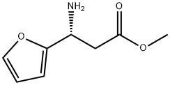 METHYL (3R)-3-AMINO-3-(FURAN-2-YL)PROPANOATE 结构式