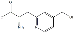 METHYL (2S)-2-AMINO-3-[4-(HYDROXYMETHYL)(2-PYRIDYL)]PROPANOATE 结构式