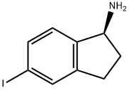 (1S)-5-碘-2,3-二氢-1H-茚-1-胺 结构式