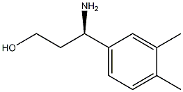 (3R)-3-AMINO-3-(3,4-DIMETHYLPHENYL)PROPAN-1-OL 结构式