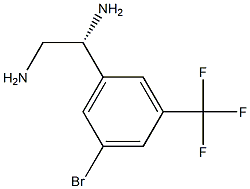 (1R)-1-[5-BROMO-3-(TRIFLUOROMETHYL)PHENYL]ETHANE-1,2-DIAMINE 结构式