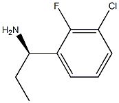 (R)-1-(3-chloro-2-fluorophenyl)propan-1-amine 结构式