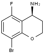 (S)-8-bromo-5-fluorochroman-4-amine 结构式
