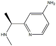 (S)-2-(1-(methylamino)ethyl)pyridin-4-amine 结构式