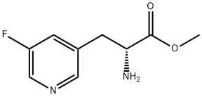 METHYL (2R)-2-AMINO-3-(5-FLUORO(3-PYRIDYL))PROPANOATE 结构式