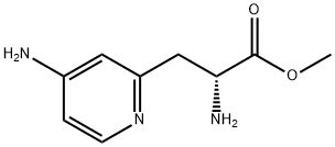 METHYL (2R)-2-AMINO-3-(4-AMINO(2-PYRIDYL))PROPANOATE 结构式