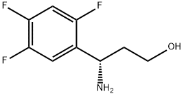 (3S)-3-AMINO-3-(2,4,5-TRIFLUOROPHENYL)PROPAN-1-OL 结构式